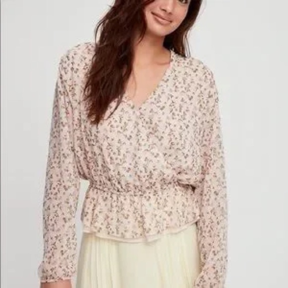 Aritzia’s Little Moon Luneria Floral Blouse, size Small